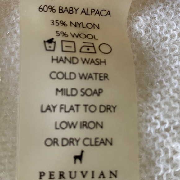 Peruvian Connection Snow Gwyneth Open Cardigan Size XS - Picture 8 of 12